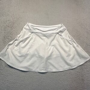 Under Armour Athletic Skort Womens Small White HeatGear Tennis Golf Skirt Pocket